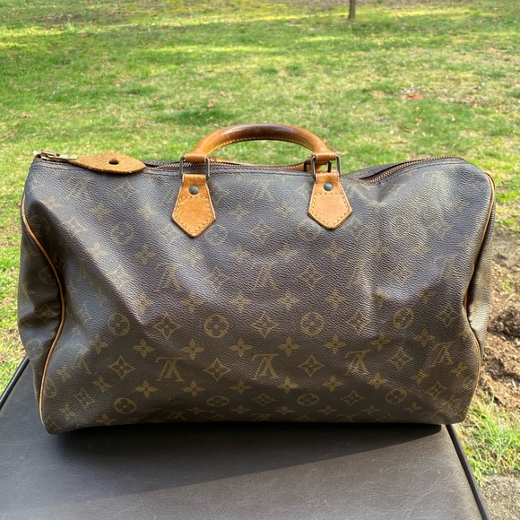 Louis Vuitton monogram speedy 40 satchel bag - Picture 5 of 8